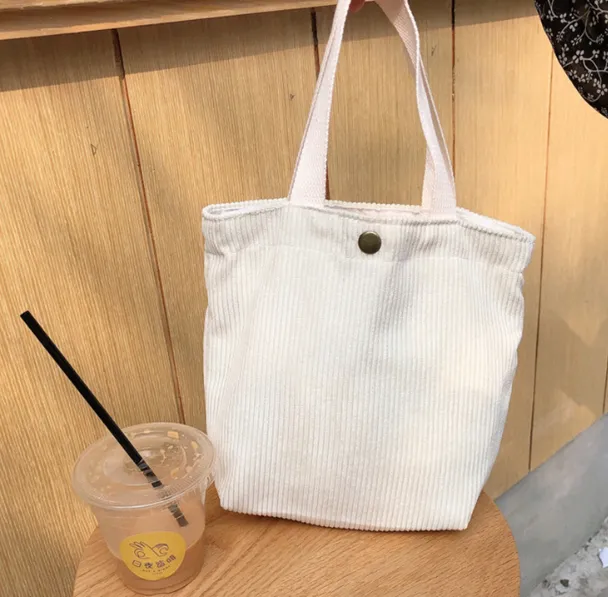 Mini Eco Korean Tote Bags White - Shop at LoveMi