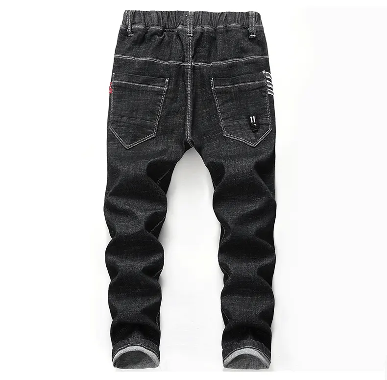 Pants with Legs Tucked in for Boys
