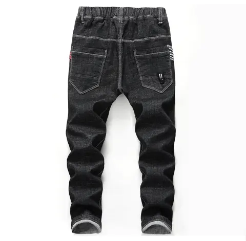 Pants with Legs Tucked in for Boys