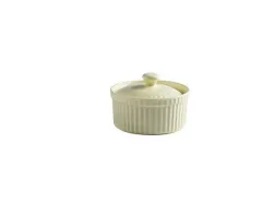 New Nordic style ceramic baking bowl with lid - Beige - View 1