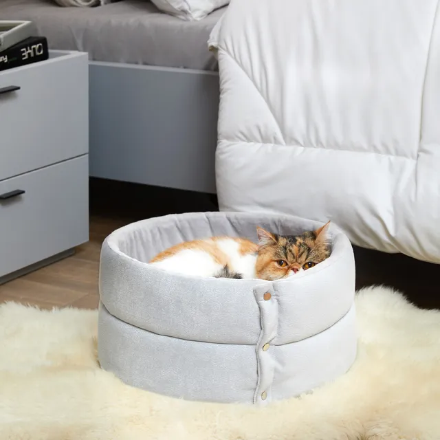 Cylindrical doghouse Grey - Shop at LoveMi