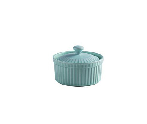 New Nordic style ceramic baking bowl with lid Light Green - Shop at LoveMi
