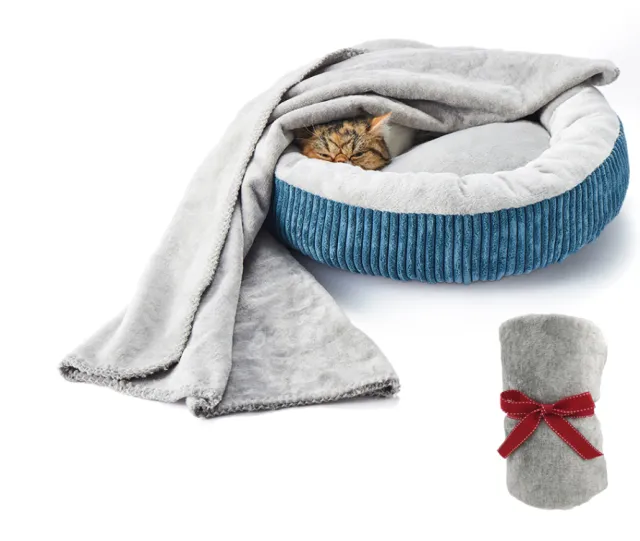 Dog Flannel Deep Sleeping Blanket Grey - Shop at LoveMi