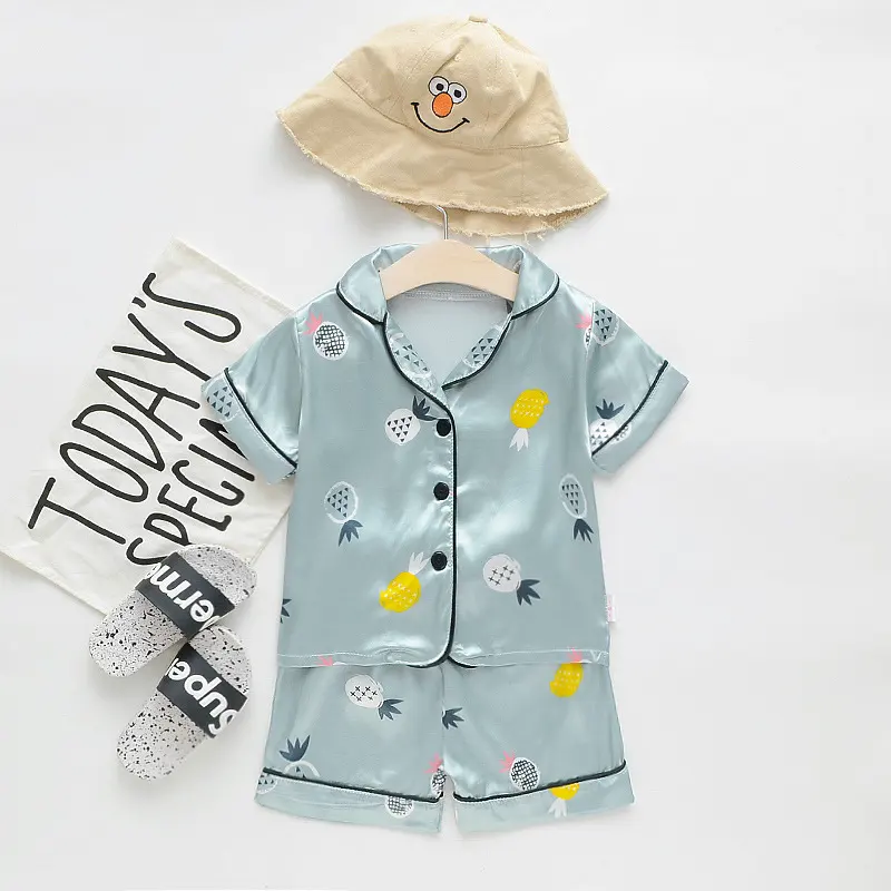 Children's Ice Silk Summer Pajamas