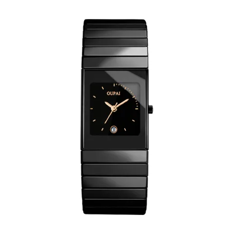 Men's Waterproof Square Ceramic Watch