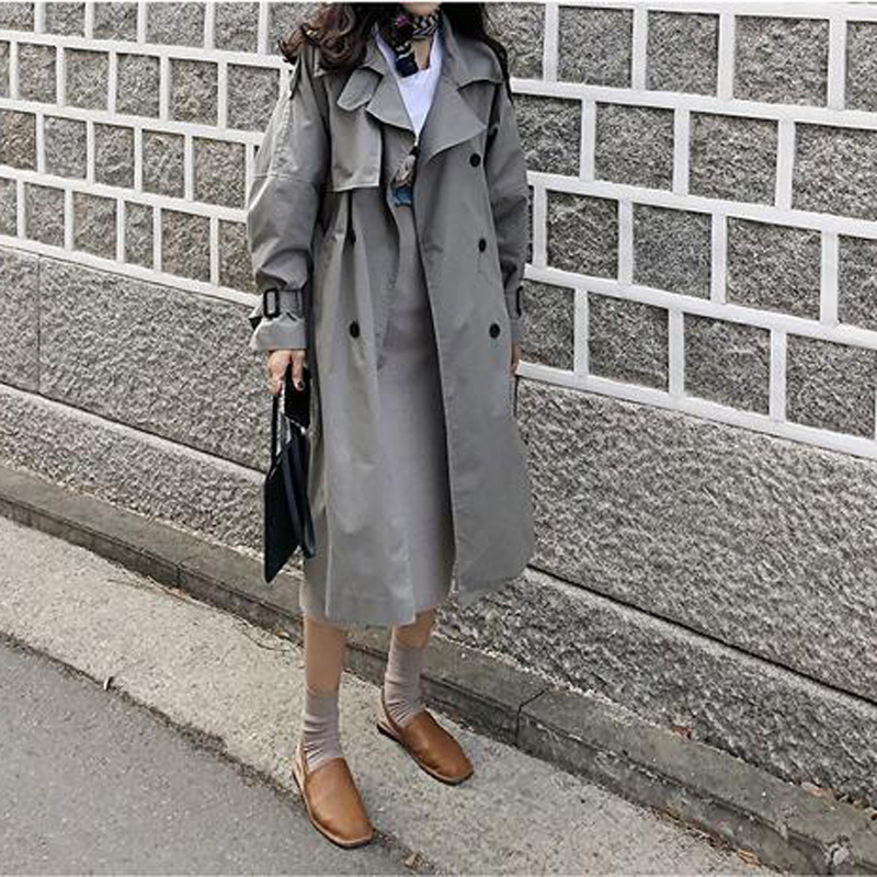 Women's mid-length Korean coat