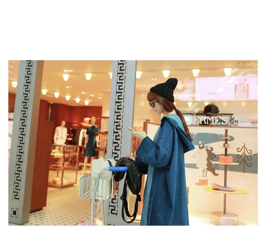 Baggy Hooded Trench Coat