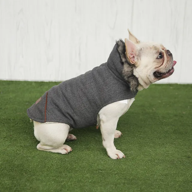 Plus velvet padded teddy cotton coat Dark Grey - Shop at LoveMi