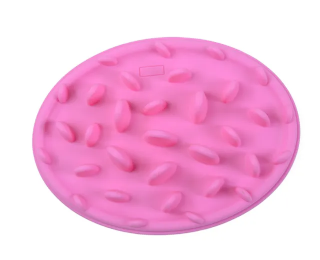 Dog licking plate mold Style2 Pink 25X18Cm - Shop at LoveMi