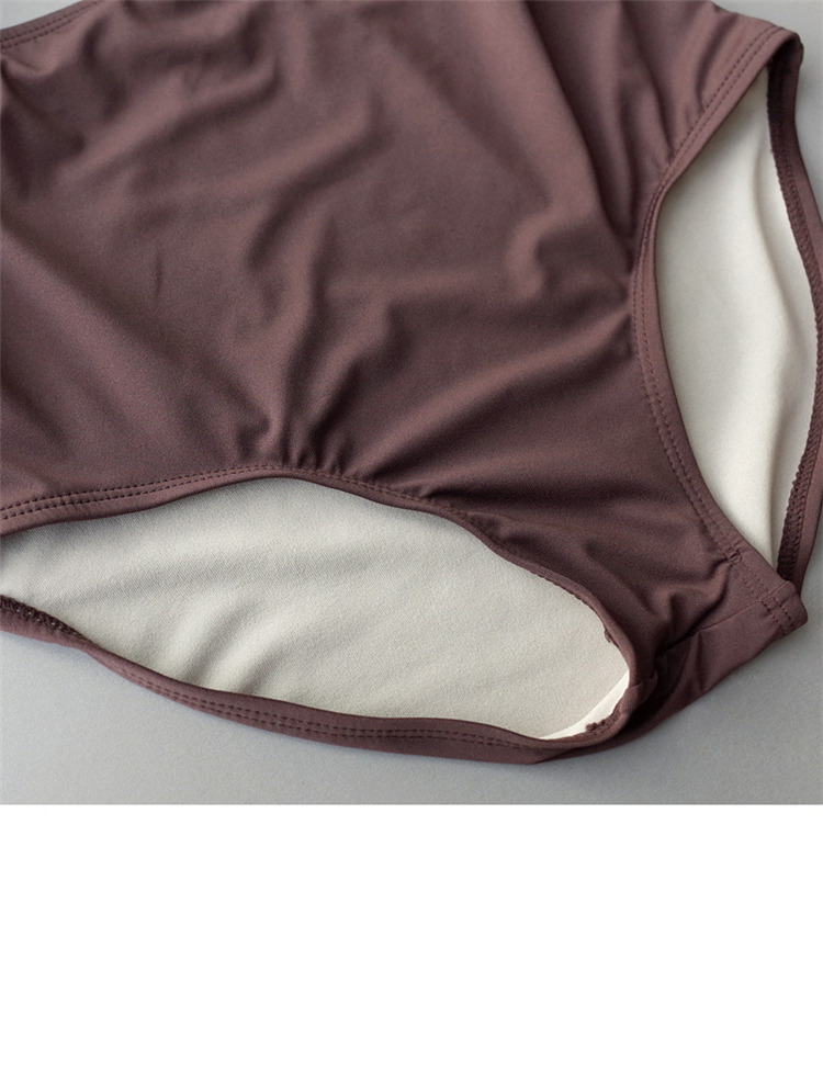 Colorblock High Waist Bare One Piece Swimsuit