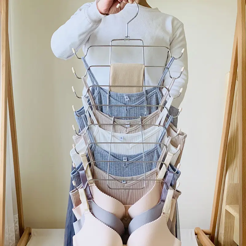 Multi Layer Underwear Hanger Folding Storage