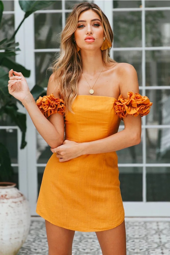 European and American sexy package hip dress