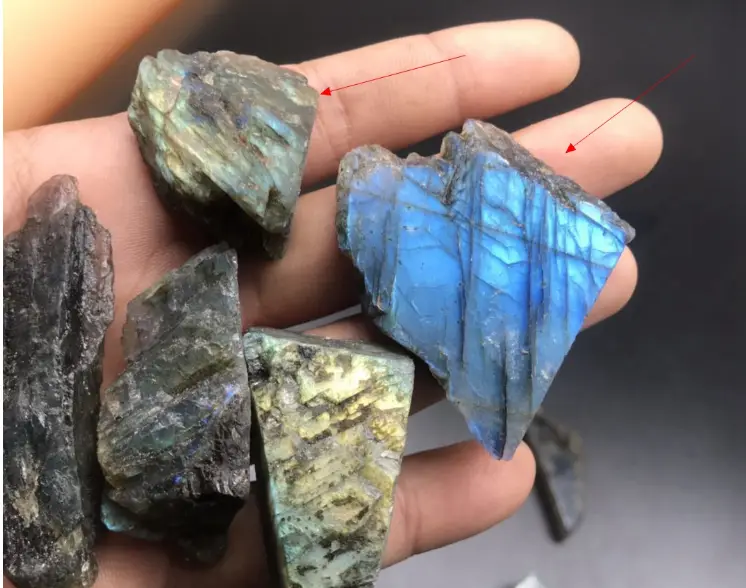 Natural Grey Moonstone Rough Stone Pieces