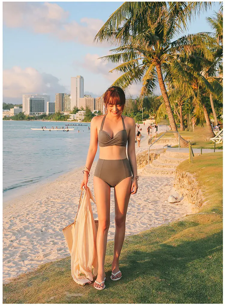 Swimsuit split bikini swimming