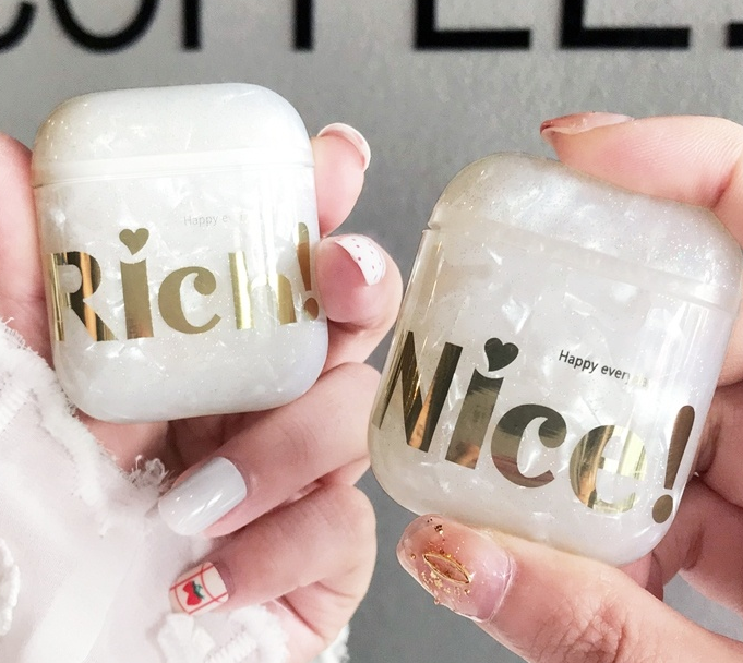 Compatible with Apple, Transparent shell silicone airpods protective shell