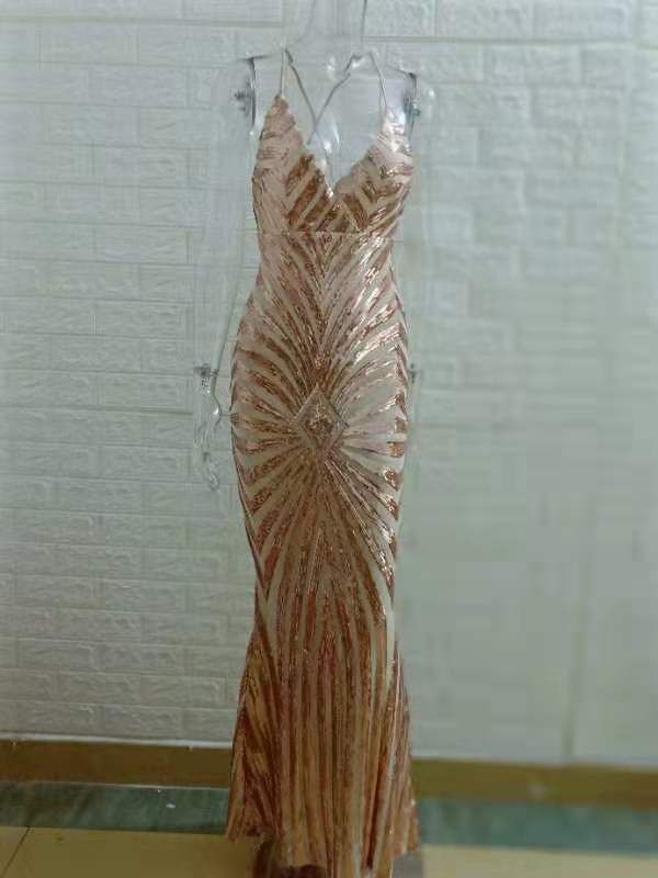 Sequin Backless Maxi Dress, picture 6 of 6