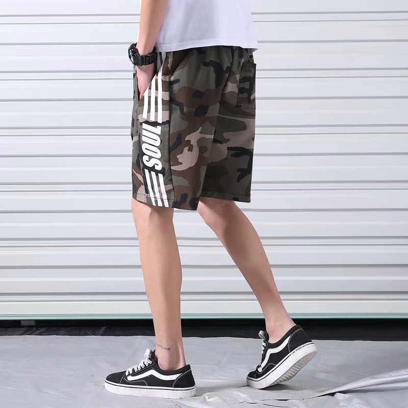 Casual five-point shorts men's camouflage simple five-point pants