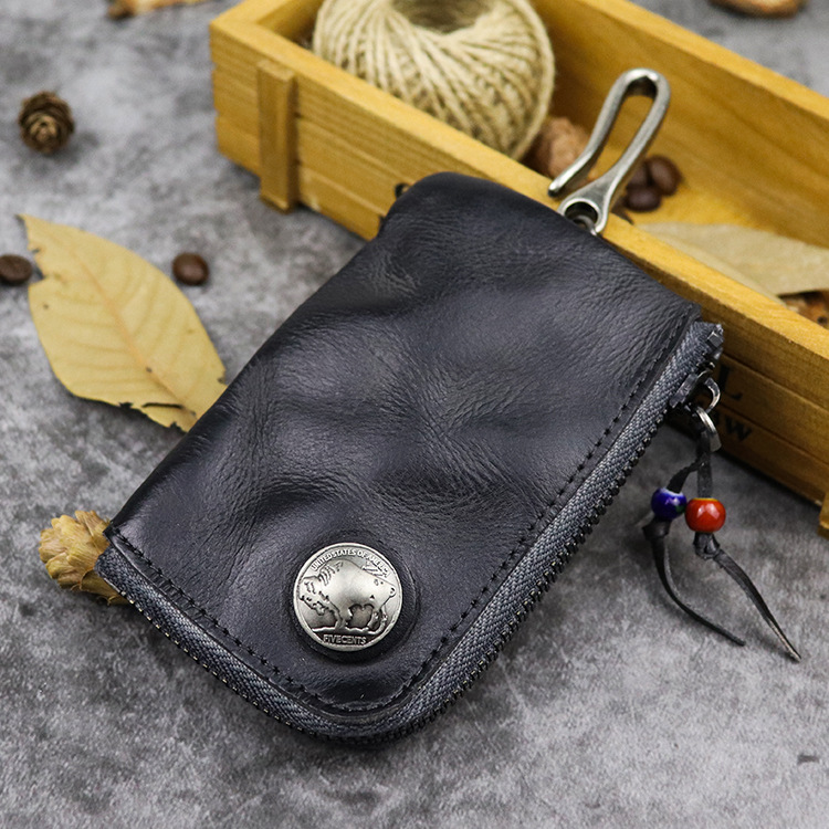 Hand-worn Vegetable-tanned Leather Key Case — foto 3