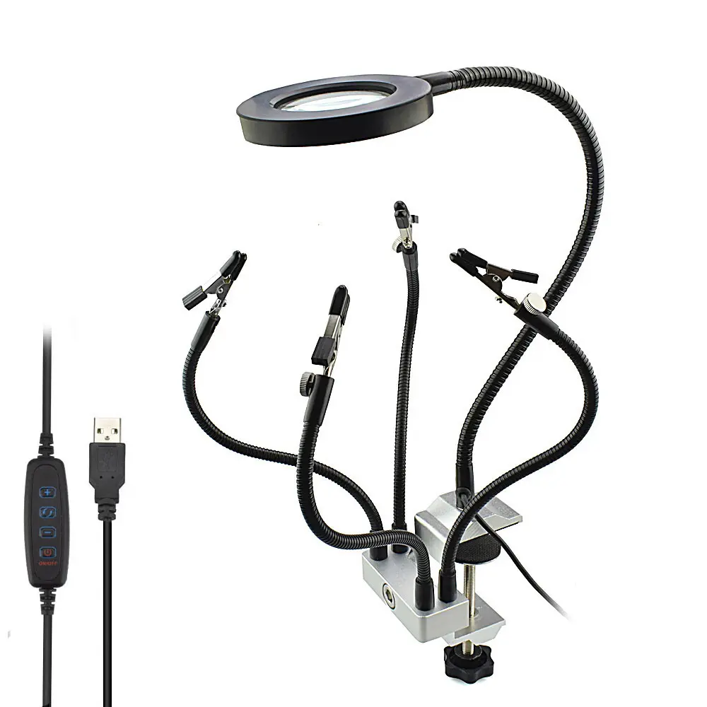 Epair Station Soldering LED Lamp Magnifying Glass