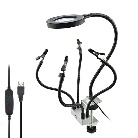 Epair Station Soldering LED Lamp Magnifying Glass