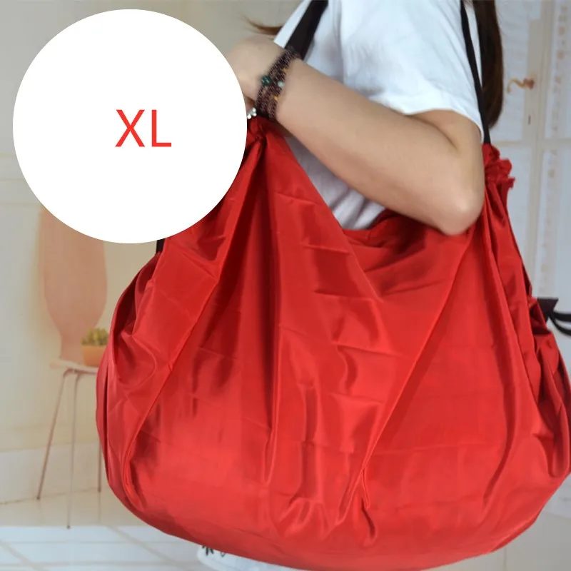Lightweight Portable Shopping Bag - Red