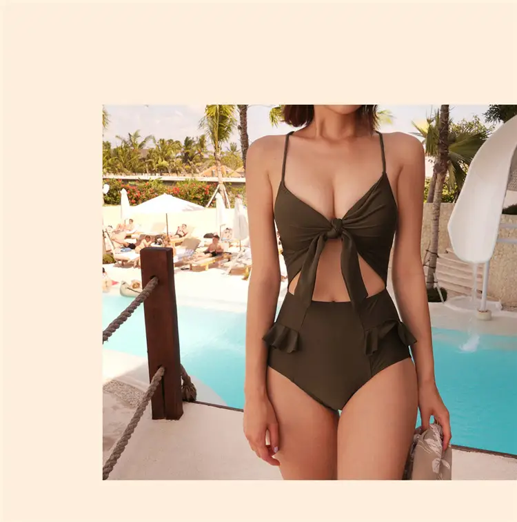 Hollow One Piece Women's Swimsuit