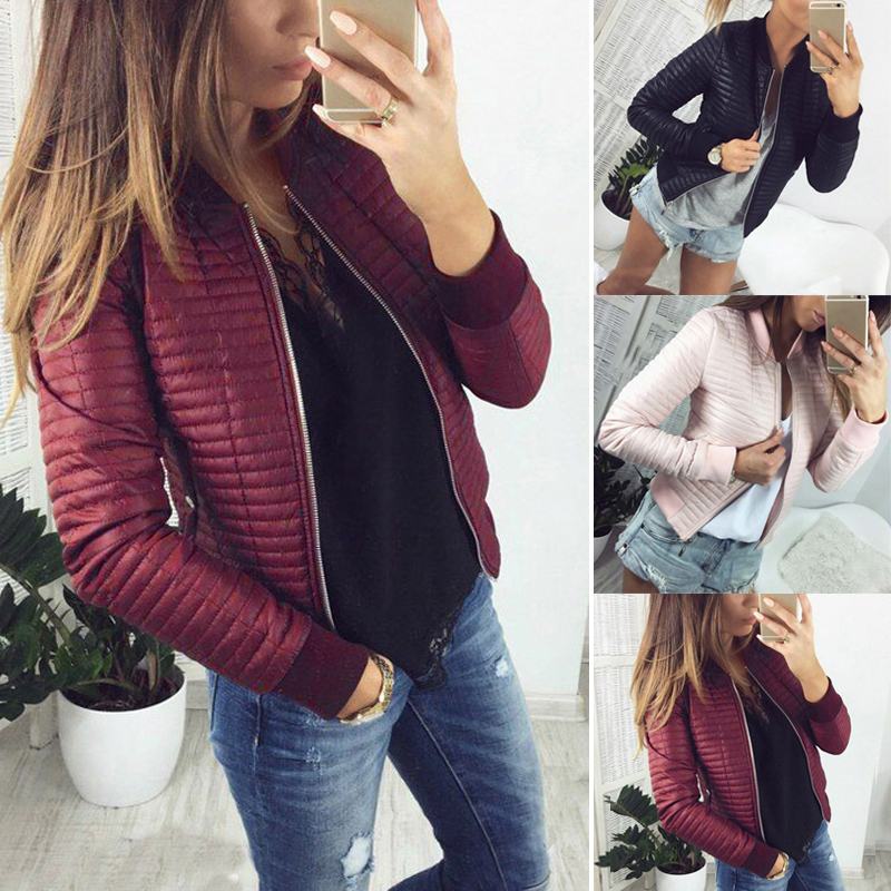 Zip cardigan solid color short jacket