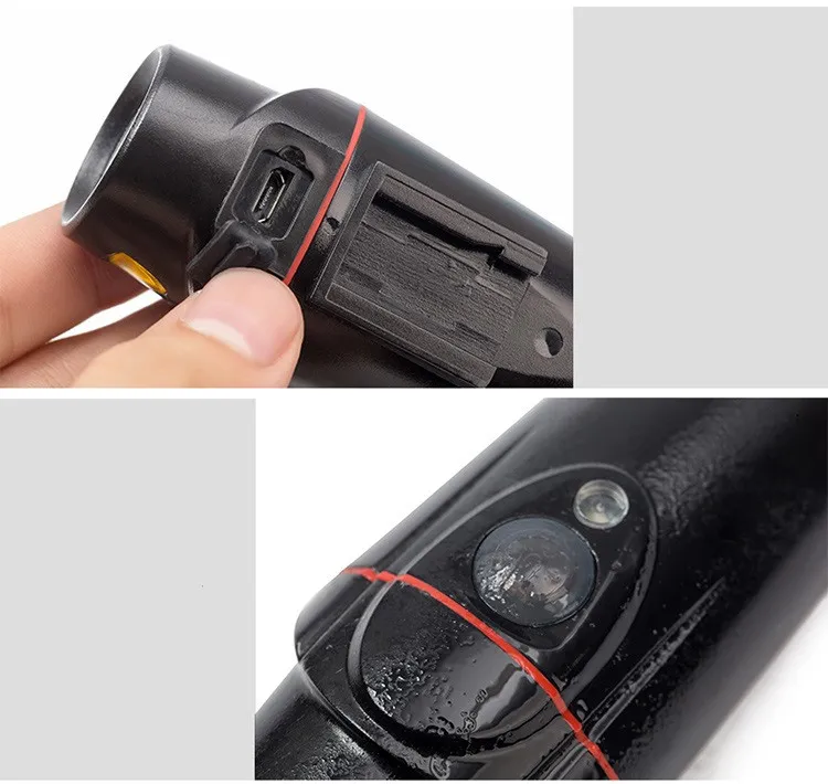 New Bicycle Light USB Rechargeable Headlight Tail Light – image 2