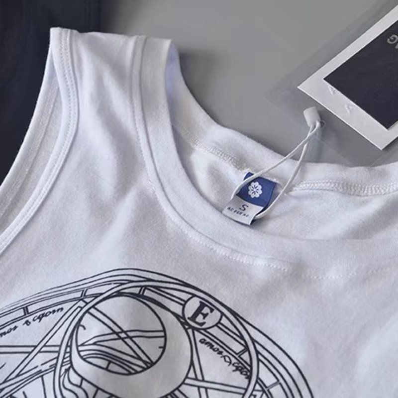 Sun and Moon Badge Print Tank