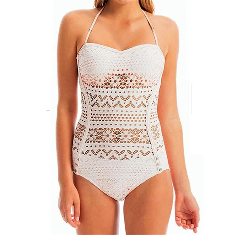 Ladies One Piece Bikini - White