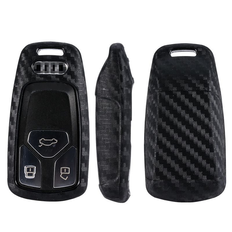 Carbon fiber silicone key case for car — foto 5