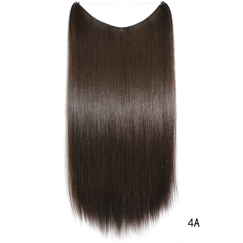 Extensiones de cabello Secret Fish Line postizos sedosos rectos sintéticos 22 pulgadas - Imagen 15 de 17