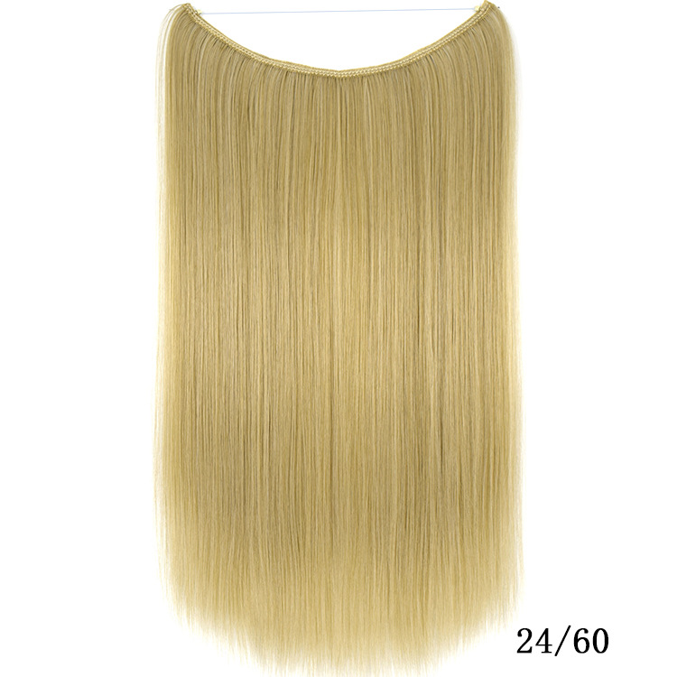 Extensiones de cabello Secret Fish Line postizos sedosos rectos sintéticos 22 pulgadas - Imagen 11 de 17