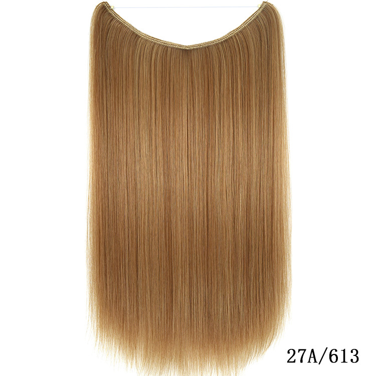 Extensiones de cabello Secret Fish Line postizos sedosos rectos sintéticos 22 pulgadas - Imagen 13 de 17