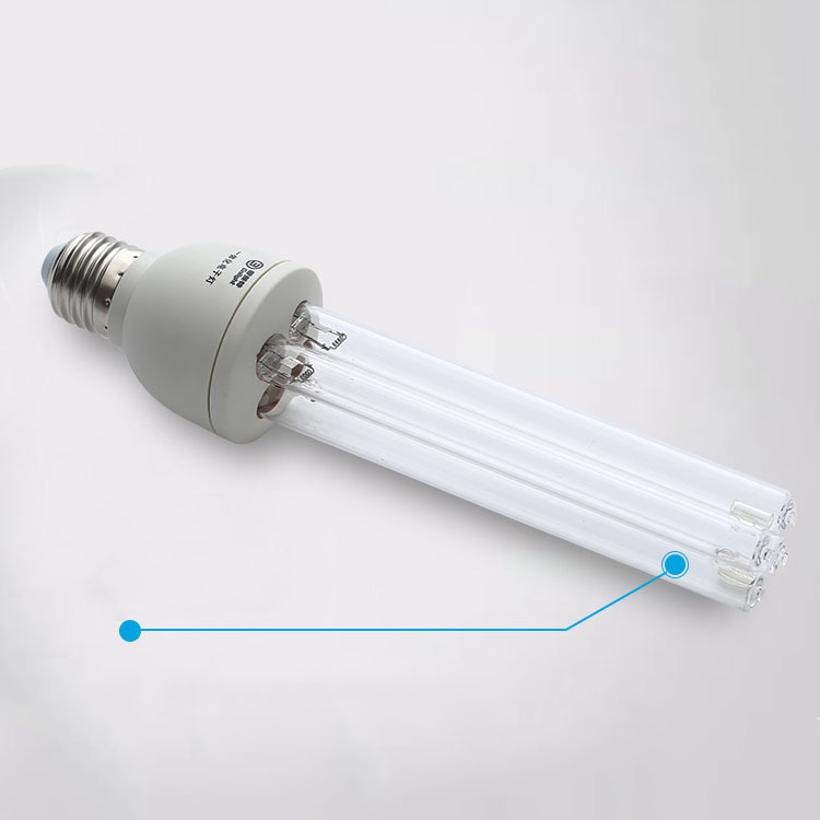 Title 3, UV disinfection lamp sanitizes air and surfaces...