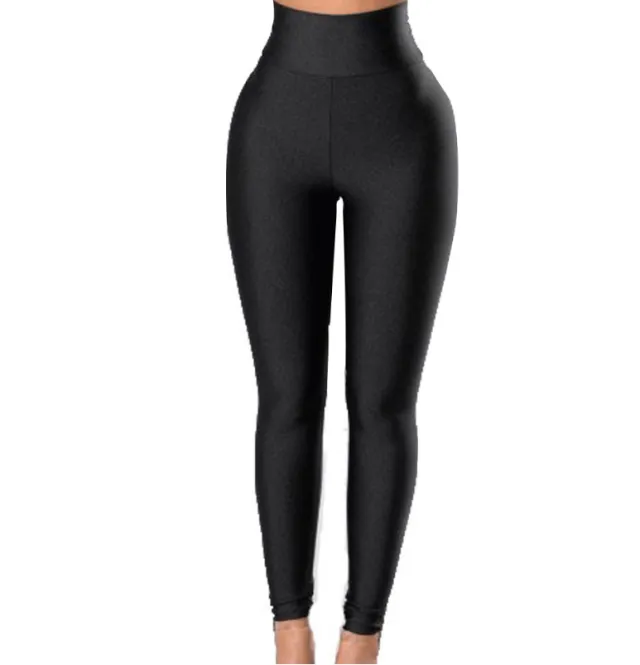 High waist high elastic hip pants Black - Shop at LoveMi