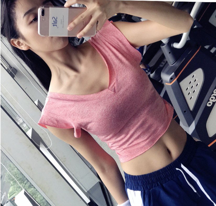 Women's sports shirt tops