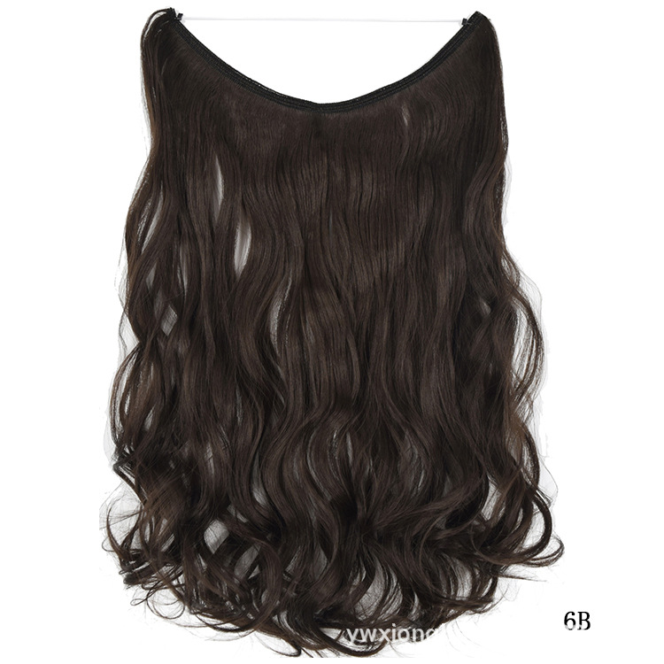 Extensiones de cabello Secret Fish Line postizos sedosos rectos sintéticos 22 pulgadas - Imagen 16 de 17