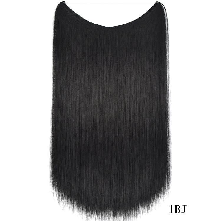 Extensiones de cabello Secret Fish Line postizos sedosos rectos sintéticos 22 pulgadas - Imagen 9 de 17