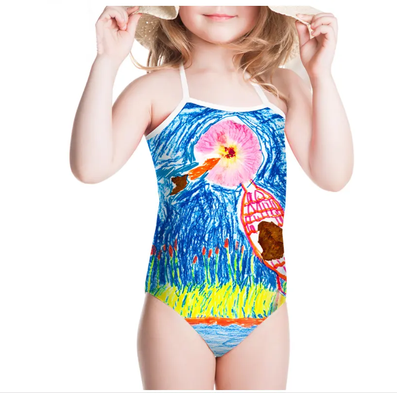 One-pieces Children's Swimwear Bathing Suit Printing Girls'