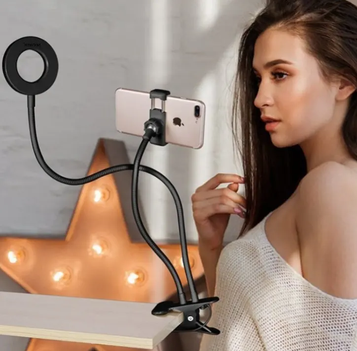 LED Selfie Ring Light for Live Adjustable Makeup Light-8cm