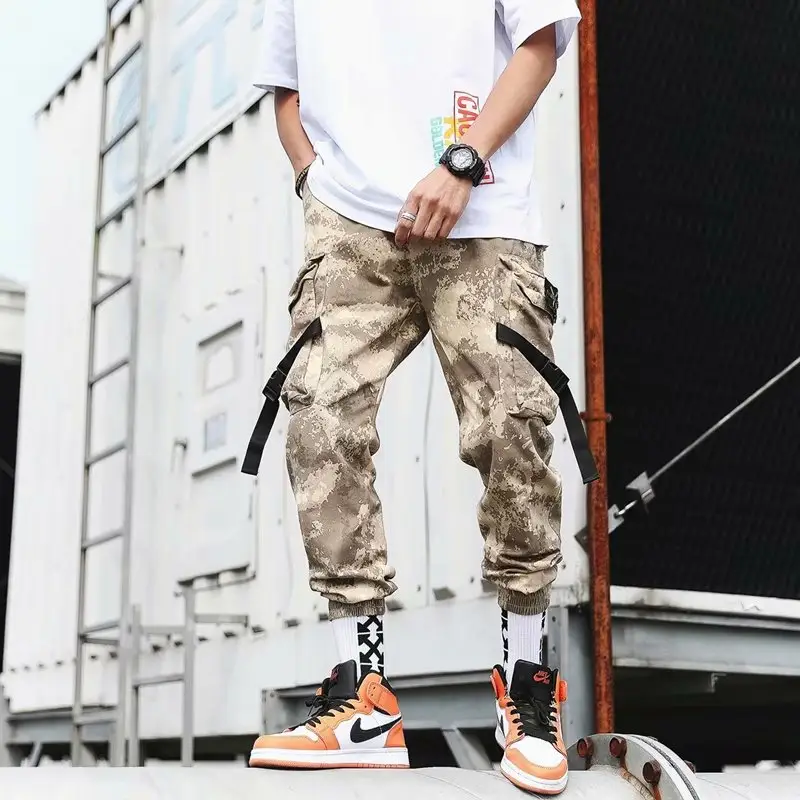 Men's Camouflage Cargo Pants Loose Harem