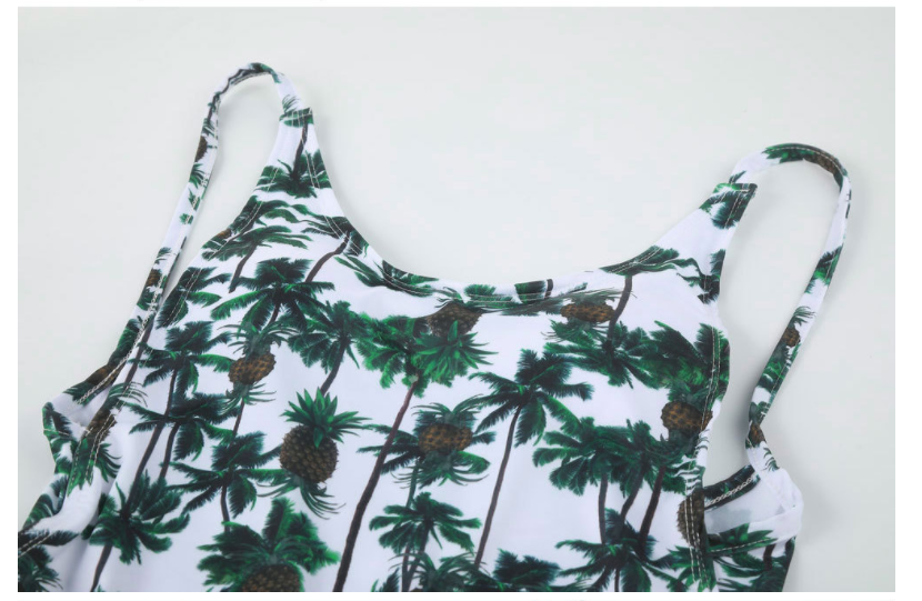 Printed one-piece swimsuit