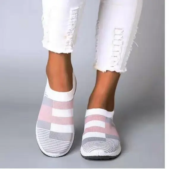 Women Shoes Flat Shoes Casual Sneakers - Grey