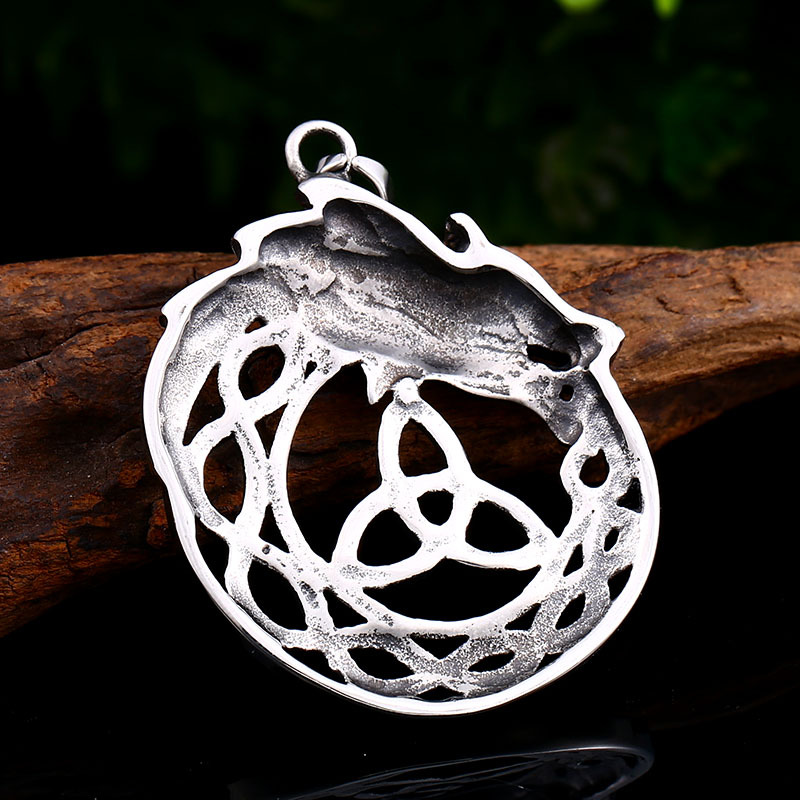 Stainless steel necklace pendant