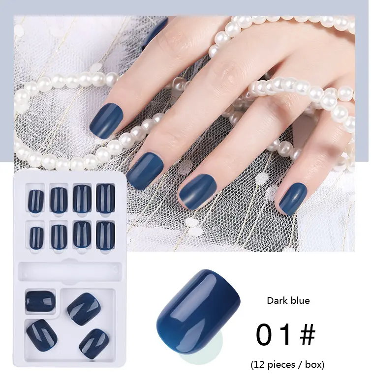 Wear nails pure color nail art fake