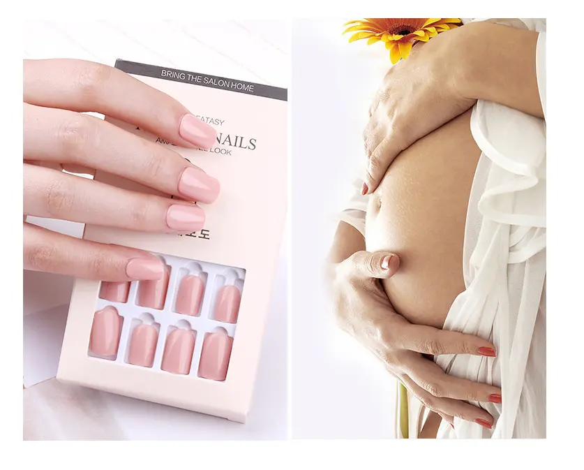 Wear nails pure color nail art fake