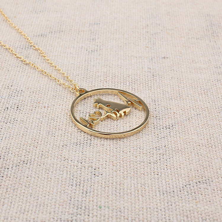 Cute animal dog clavicle chain