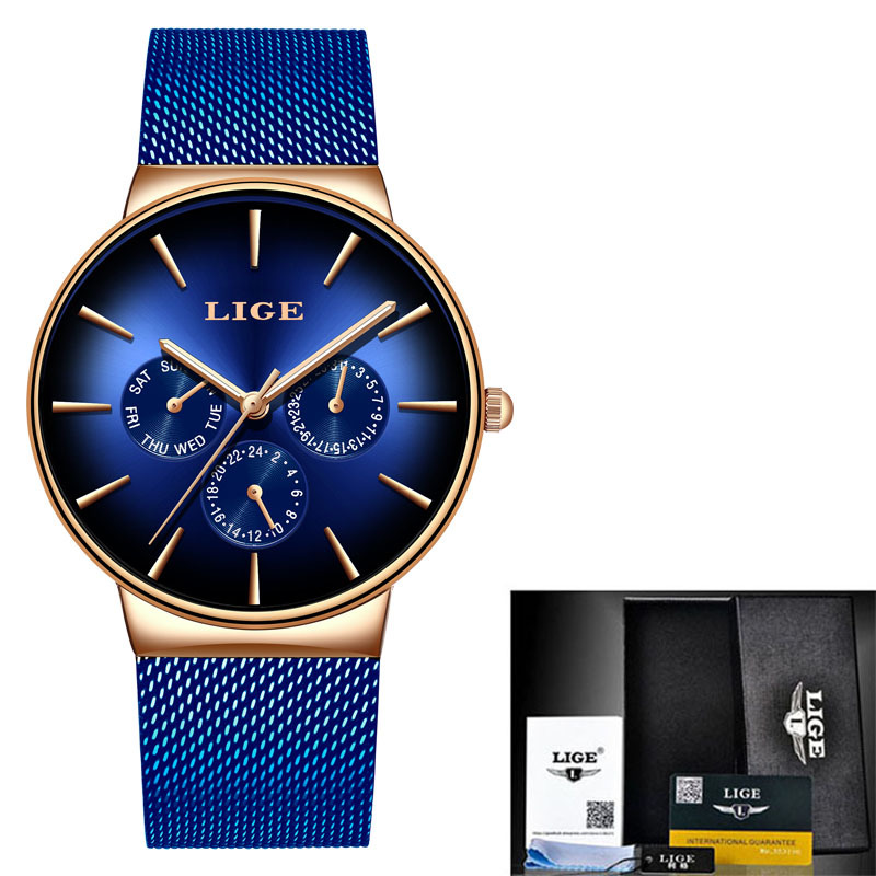 Explosion mesh quartz watch