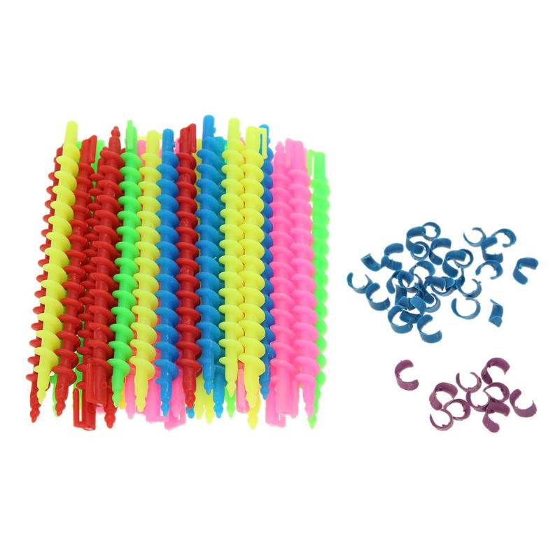 Plastic Long Styling Barber Salon Tool Hairdressing Spiral Hair Perm Rod Hairdressing Curler Rollers Salon Tool Random - Shop at LoveMi